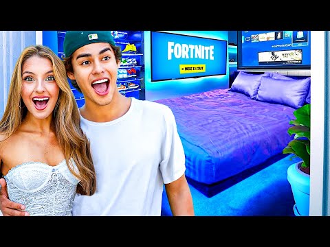 SURPRISING MY BOY FRIEND WITH HIS DREAM ROOM!!