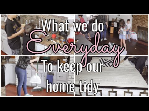 Homeschool Daily Cleaning Routine | Clean with me 2020 *Make it EASY to keep the house tidy!*