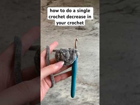 how to do a single crochet decrease! check out my previous reel for how to do an increase!