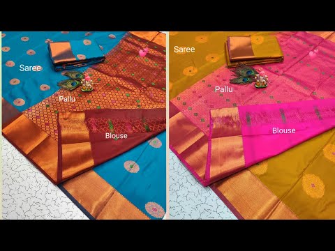 Meena work silk sarees with price # online shopping # what's app- 9150198452