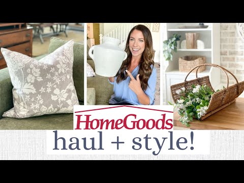 HOMEGOODS SHOP WITH ME AND HAUL | HOME DECORATING IDEAS 2023 | Jessica Giffin