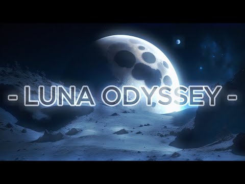 " Luna Odyssey " Space Ambient 1 Hour Music for | Relaxing , Studying, Working, Sleeping |