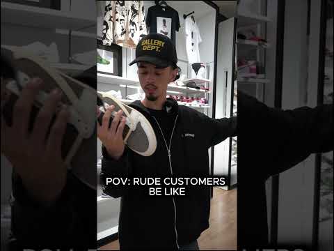 POV: RUDE CUSTOMERS BE LIKE  #sneakers #jordan1lostandfound #basketballshoes #jordan4 #nikeshoes