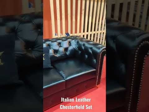 Genuine Italian leather Chesterfield Sofa Set - Luxury and Vintage style. Hyderabad