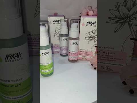 Nykaa New Launch Serum Jelly Review #nykaa #nykaahaul #skincare #viralvideo #trending #shortvideo