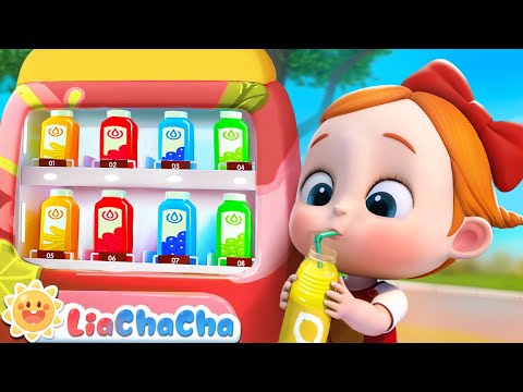 Amazing Juice Vending Machine | Color Song | Learn Colors | Kids Songs & Nursery Rhymes | LiaChaCha