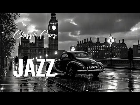 Classic Cars & Swing Jazz 🎶 A Retro Night Stroll Through 1930s-1940s London’s Iconic Streets