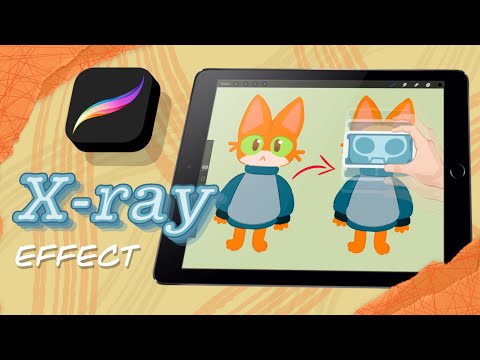 How to create X-RAY EFFECT | PROCREATE