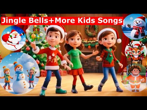 Jingle Bells + More Kids Songs| Christmas Songs | Nursery Rhymes | By Kiddo’s Tv #merrychristmas