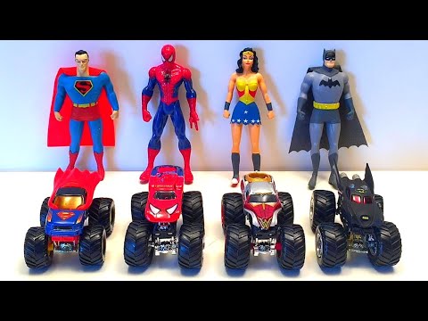 MONSTER JAM | SPIDER-MAN | BATMAN | SUPERMAN | GRAVE DIGGER | HOT WHEELS MONSTER TRUCKS | HULK