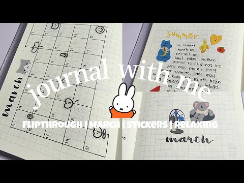 ☁️ Journal with me ( a6 midori | flipthrough | march | relaxing )