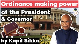 Ordinance making power of the President and Governor - Delhi Judicial Services Exam, Punjab PCS J