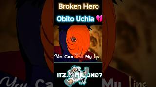 Broken Hero Obito 💔🥺 #anime #movies #naruto #viral #obito #obitoedit #gojosatorucosplay #sasuke