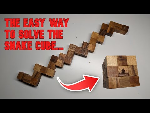 [129] How to solve the wooden snake cube puzzle