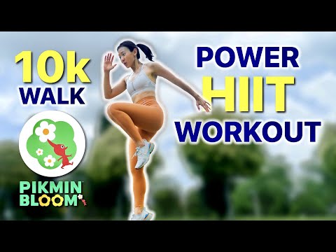 10K Walk With Pikmin Bloom & Power HIIT Workout | Joanna Soh