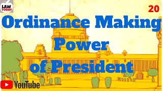 Ordinance making power of President Dr.C.Rajashekhar