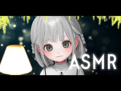 [ASMR] Ear cleaning while talking while relaxing before going to bed 😴 [Whispers]