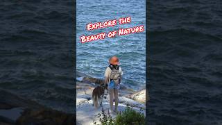 Beautiful scenic #hike with Mr. Handsome at the #lighthousepark #westvancouver #husky #park #pine