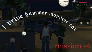 I drive Hummer monster car|| mission -4 #gta