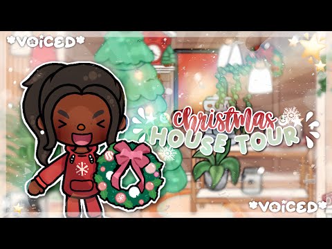 *AESTHETIC* Christmas Big Family house tour🎅🏻🎄| Toca Life World🌎| It’s me Annie🌨️