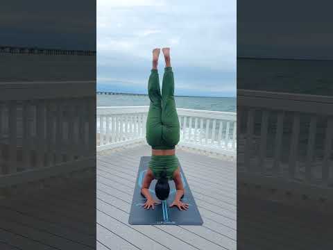 Beach yoga