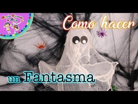 Como hacer un Fantasma Decorativo reciclado. Decoración Halloween fácil