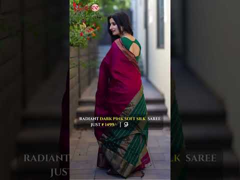 Innovative Dark Pink Soft Silk Saree