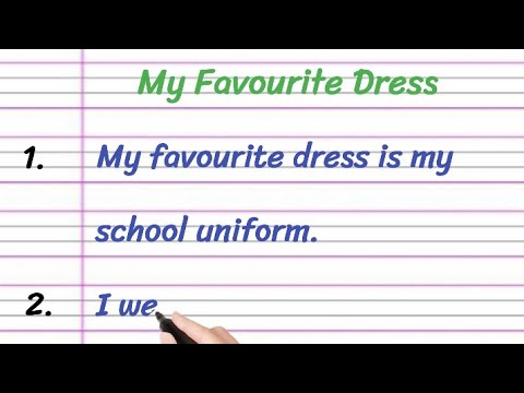 my favourite dress essay in english 10 lines || essay on my favourite dress || my favourite dress