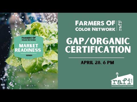 RAFI-USA  Market Readiness Series: GAP Organic Webinar