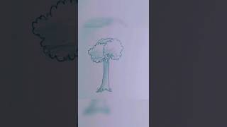 How to draw a tree.#shorts #treedrawingeasy #art #drawing.