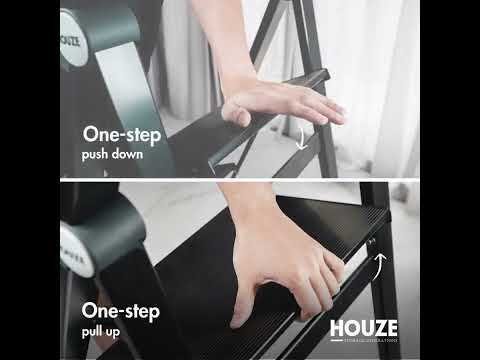 HOUZE | SLIM Aluminium 4 Tier Ladder