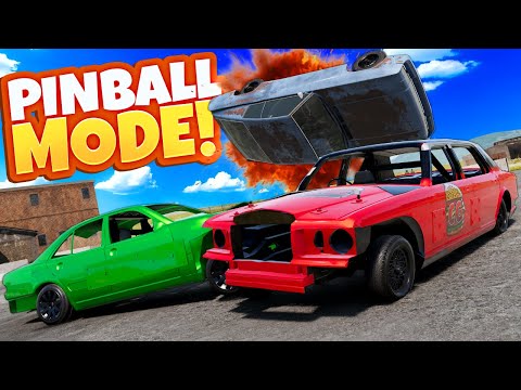 Pinball Mode During a DEMO DERBY Was a Mistake in BeamNG Drive Mods!