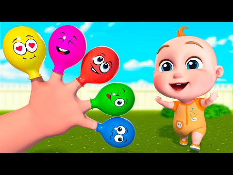 Balloon Finger Family - Baby Songs | ‪PulkaCoco‬ Nursery Rhymes & Kids Songs