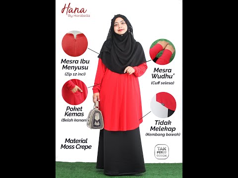 HANA BLOUSE TAK PERLU GOSOK | Ciri-Ciri Khas