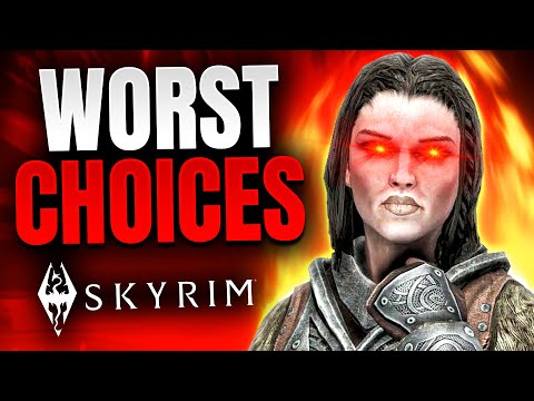 10 Most CURSED DECISIONS in Skyrim