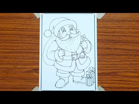 How to draw Santa Claus | Santa Claus drawing easy | Christmas drawing