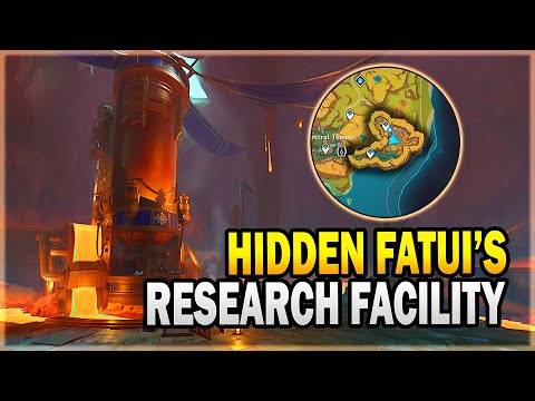 How to Reach Fatui's Hidden Facility in Natlan + Luxurious Chest and Pyroculus | Genshin Impact