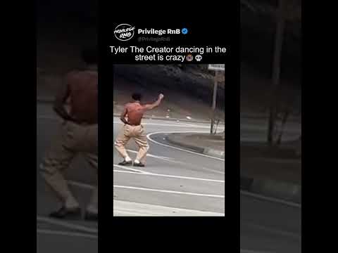 Tyler The Creator's CRAZY Dance Moves in the Street! #tylerthecreator #rap #hiphop #rapper