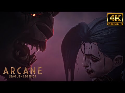 [4K AI] | Arcane Season 2 | Warwick recognizes Powder Scene 2/2 | UPSCALED