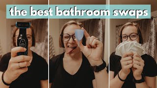 My top ZERO WASTE BATHROOM ESSENTIALS // zero waste swaps for the bathroom