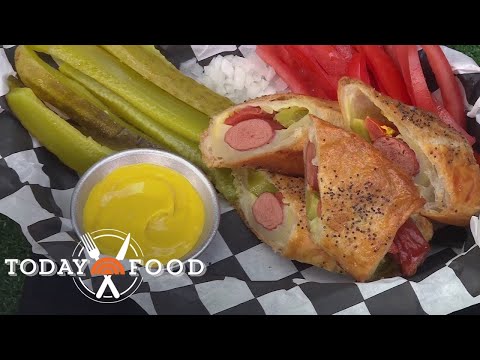 Chicago dog in a blanket and Texas chili dogs: Get the recipes!