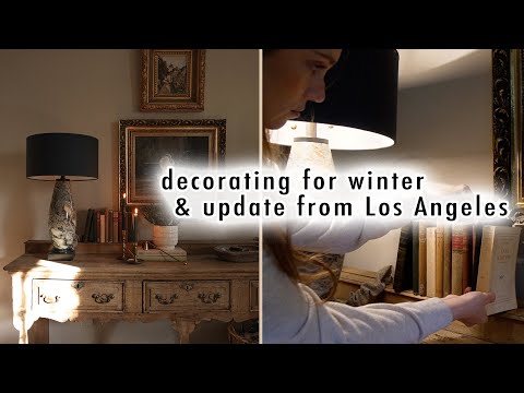 VLOG: decorating for winter & update from Los Angeles