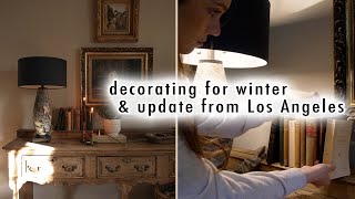 VLOG: decorating for winter & update from Los Angeles