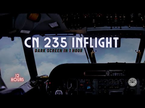 ✈ Soothing Sleep Sounds ⨀  Relaxing CN235 Aircraft Flight Noise for Deep Sleep 👨‍✈️  #sleep