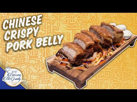 Chinese Crispy Pork Belly with Kimchi Slaw and Hoisin Bao