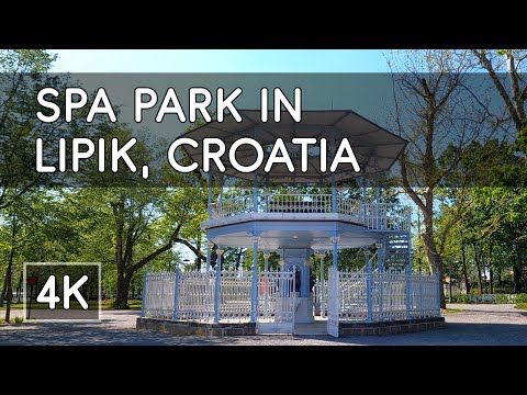 Walking Tour: Spa Park, Lipik, Croatia - 4K UHD Virtual Travel