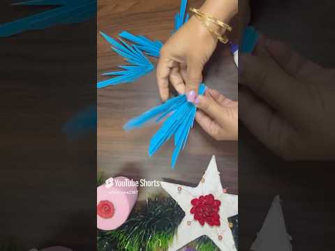 Paper Craft| Christmas craft | Snowflake Craft #papercrafts #snowflakes #diy #shorts #youtubeshorts