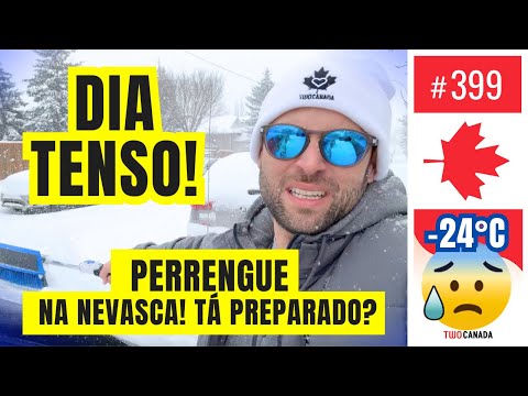 COMO FUNCIONA a CIDADE em DIA de NEVASCA? Tá PREPARADO? CANADÁ - Frio Extremo! #399