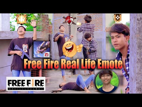 Free Fire Real Life 🤣🤣|| New Real Emote 😁😁|| Jenish Chy Sandip Chy Funny Video By Niroj Chaudhary 😃😃