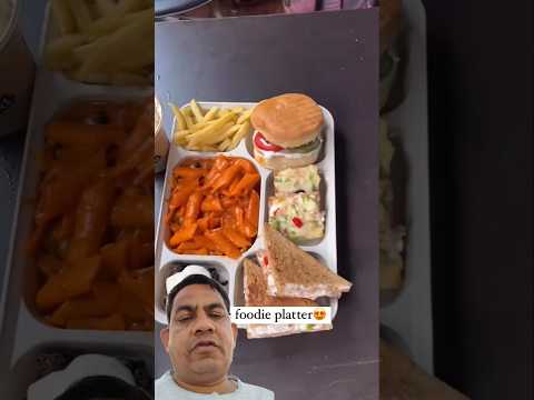 Continental food platter #platter #food #oyefoodiesingh #burger #viralvideo